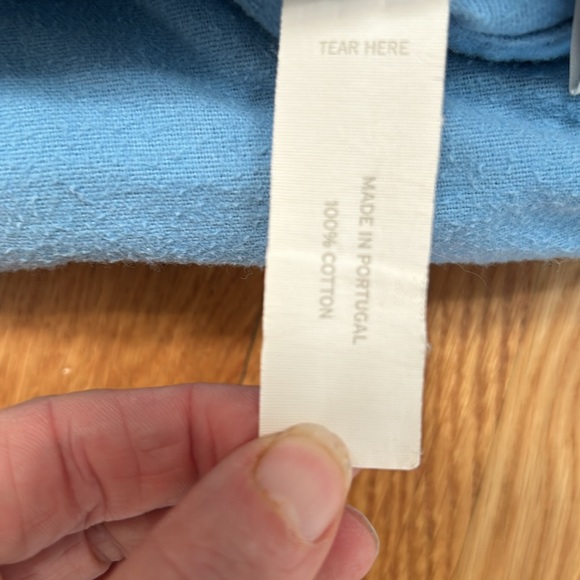 Solid Flannel Sheet Set Item: 41377-2AH7, TIDE BLUE, Size: Twin - Picture 3 of 3